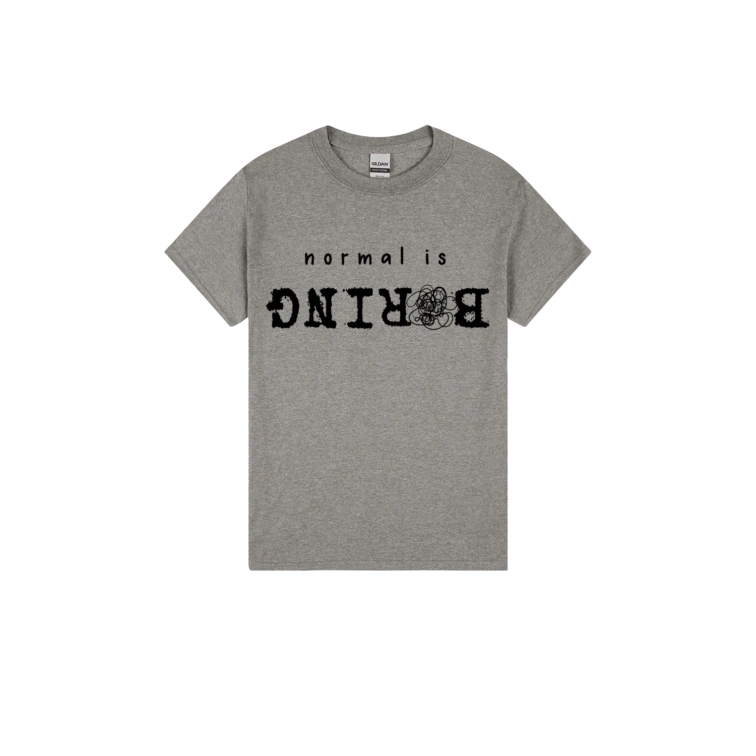 Heather Graphite front flat lay