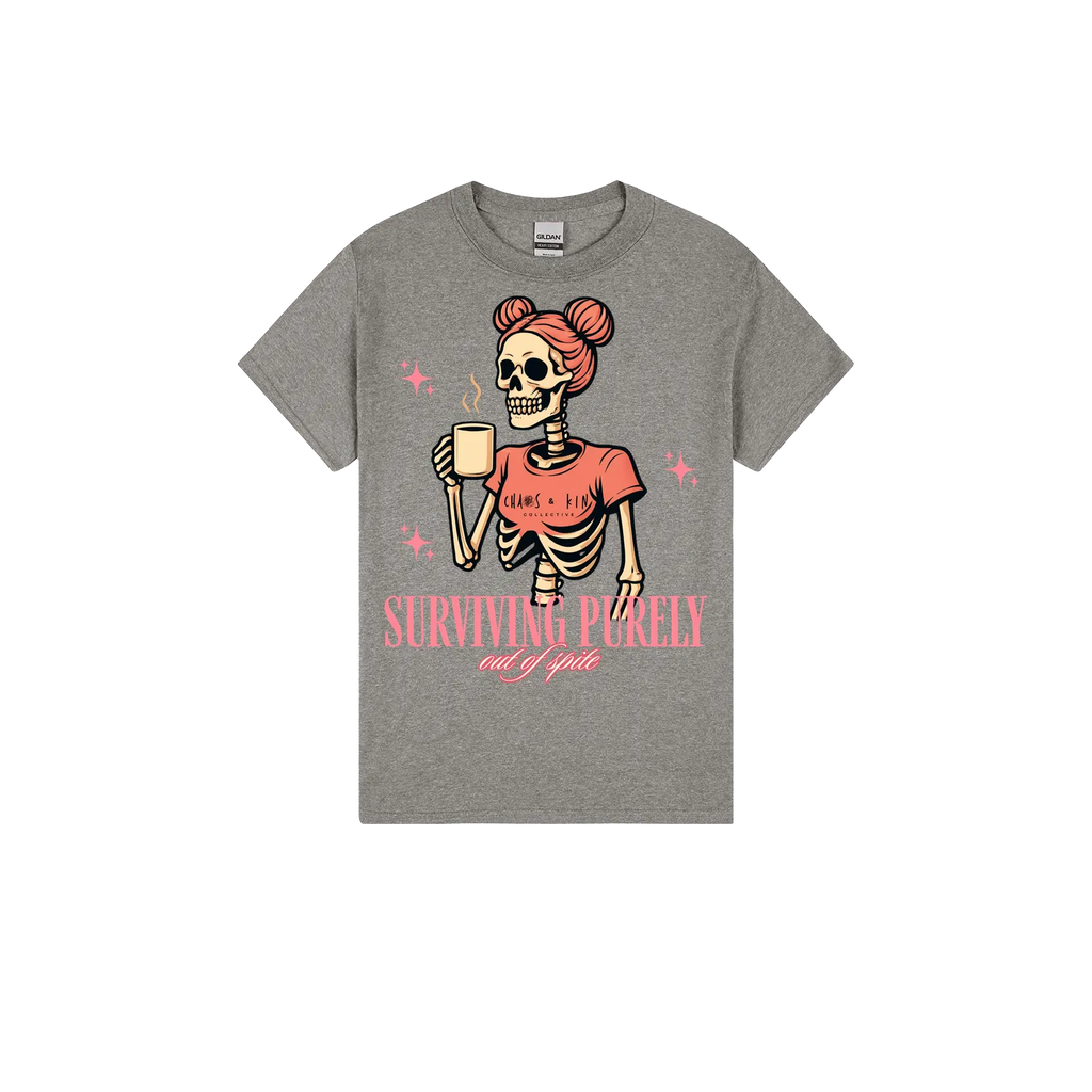 Heather Graphite front flat lay