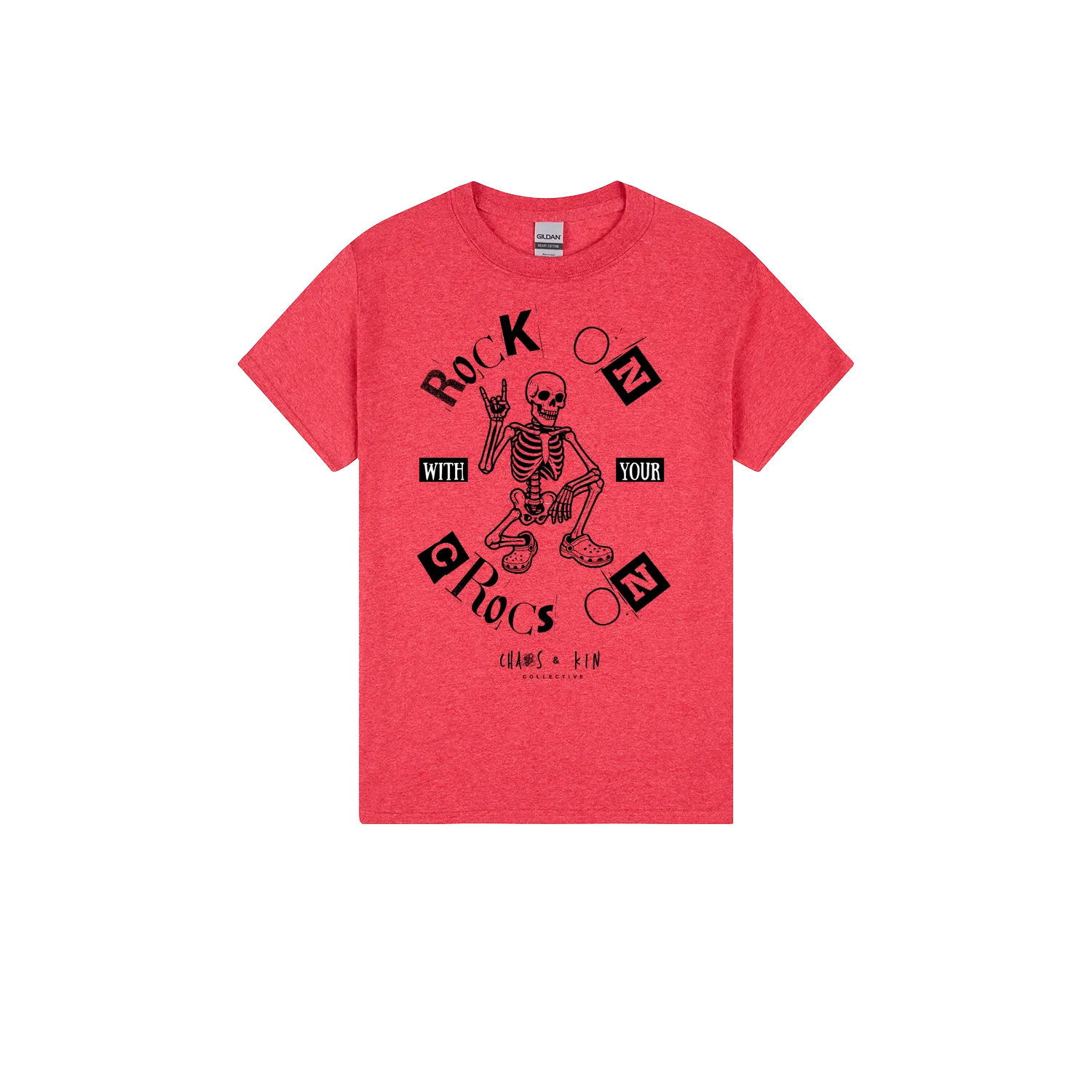 Heather Red front flat lay