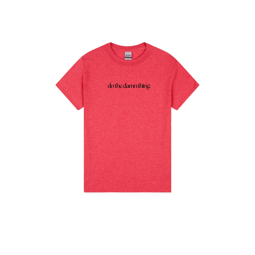 Heather Red front flat lay