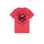Heather Red back flat lay
