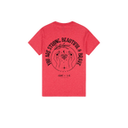 Heather Red back flat lay