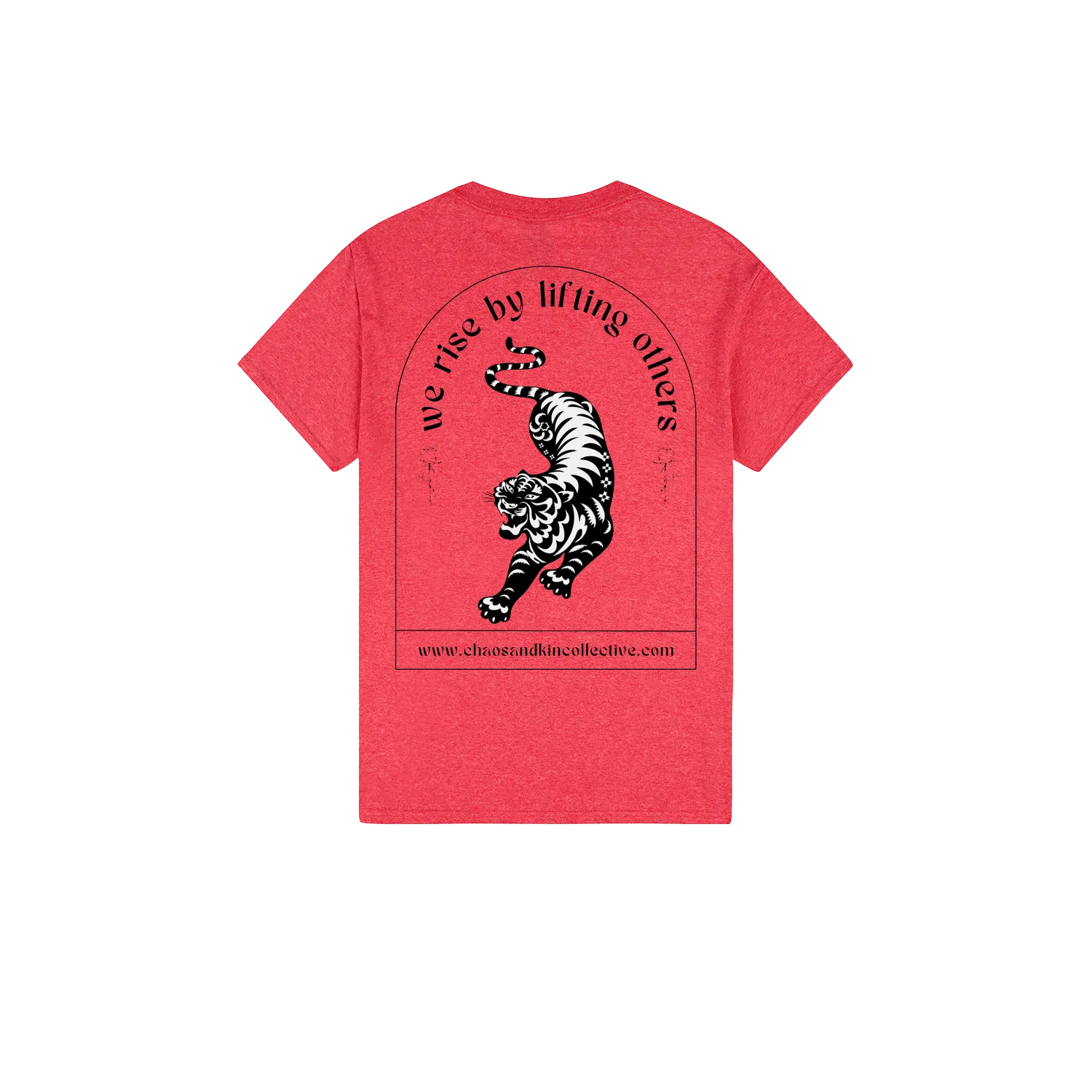 Heather Red back flat lay