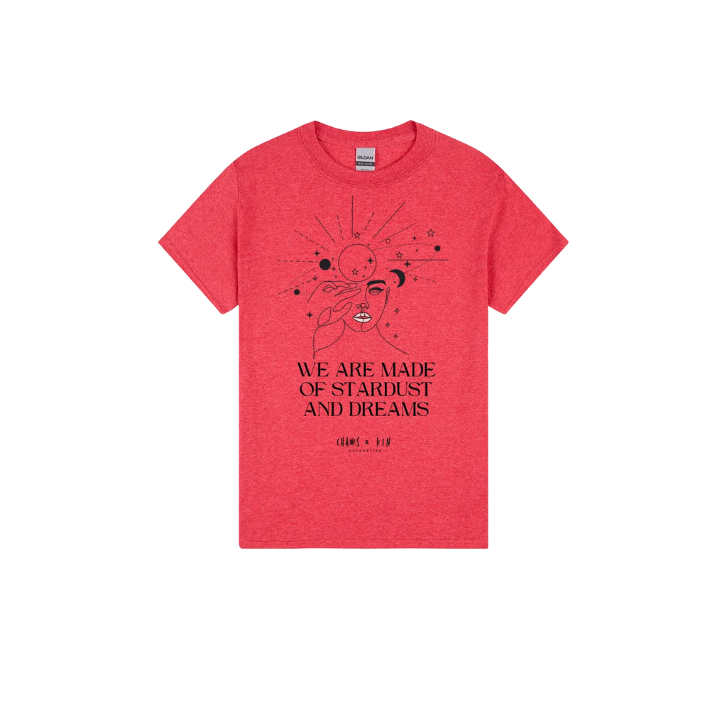 Heather Red front flat lay