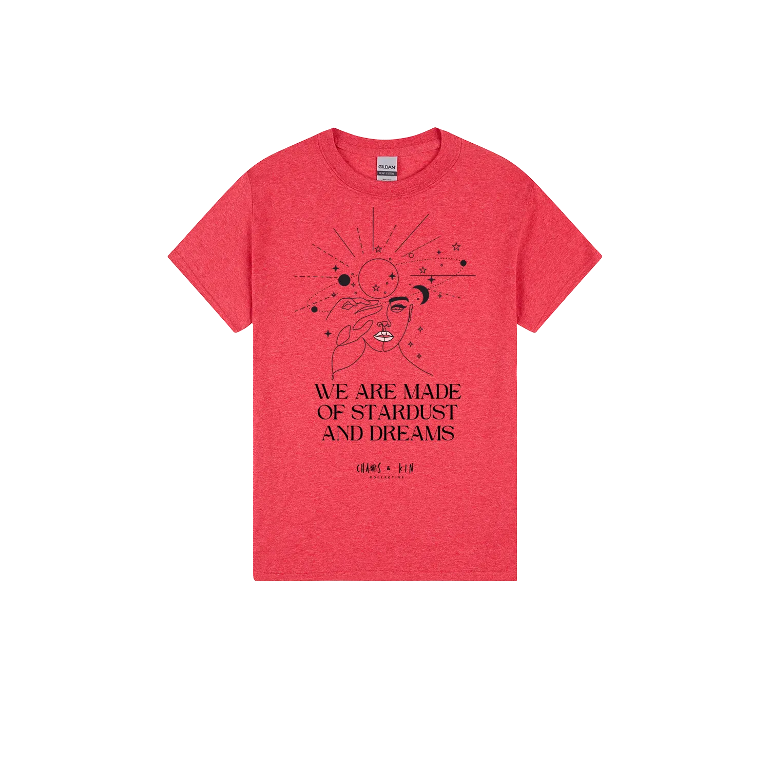 Heather Red front flat lay