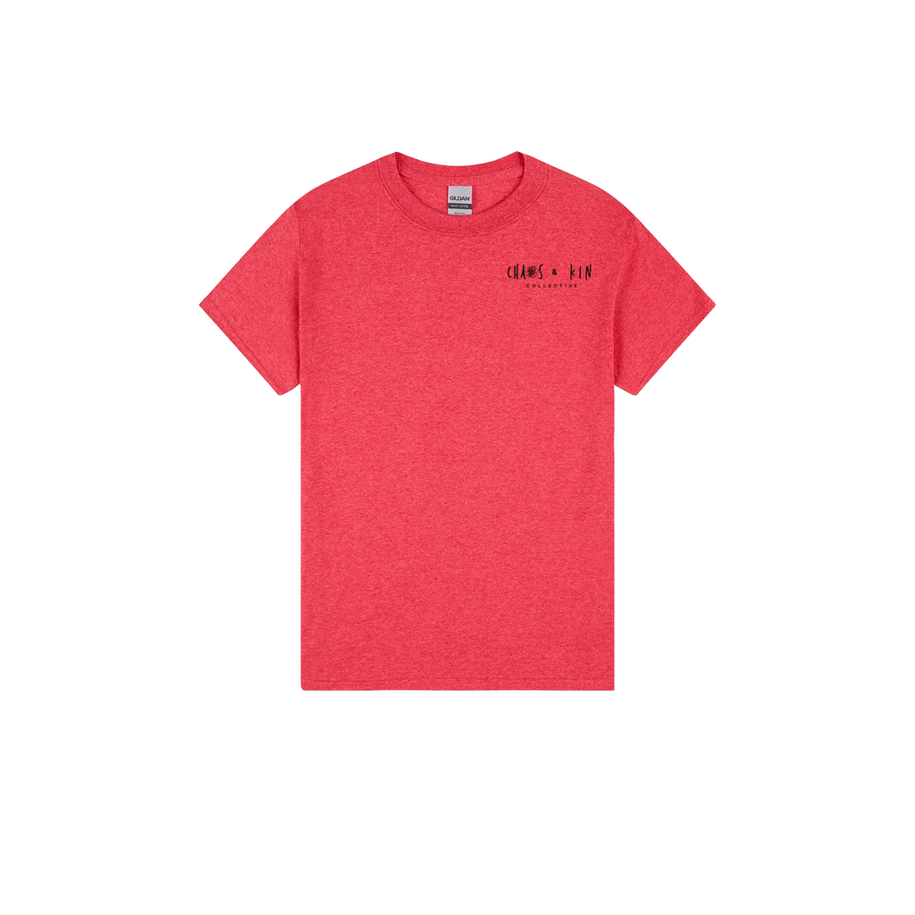 Heather Red front flat lay