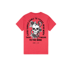 Heather Red back flat lay