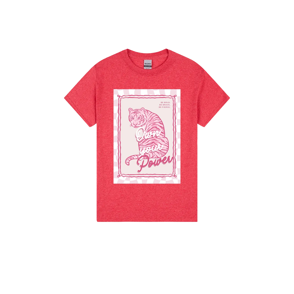 Heather Red front flat lay