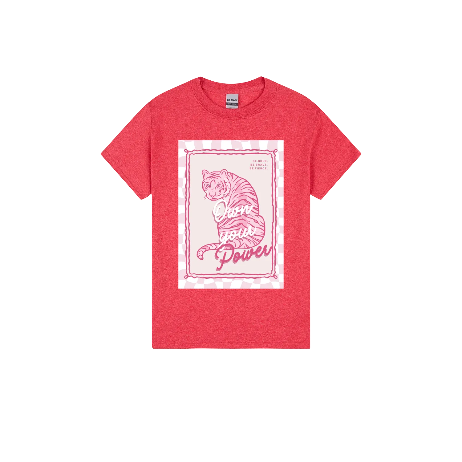 Heather Red front flat lay