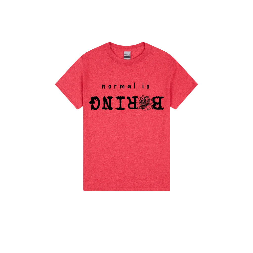 Heather Red front flat lay
