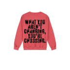Heather Sport Scarlet Red back flat lay