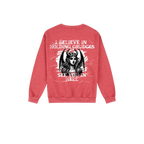 Heather Sport Scarlet Red back flat lay