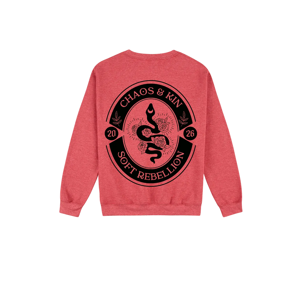 Heather Sport Scarlet Red back flat lay
