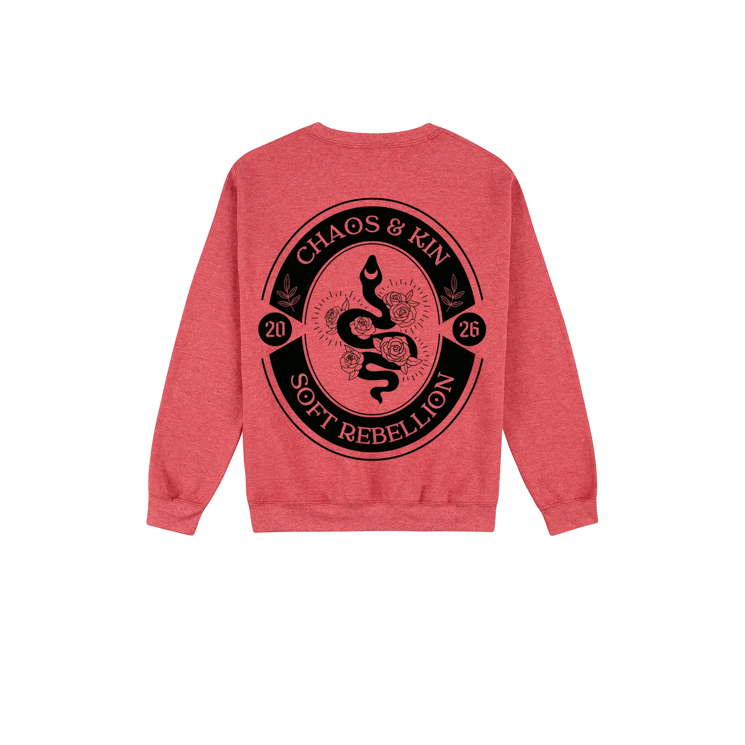 Heather Sport Scarlet Red back flat lay
