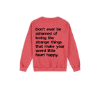 Heather Sport Scarlet Red back flat lay