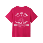 Hot Pink back flat lay