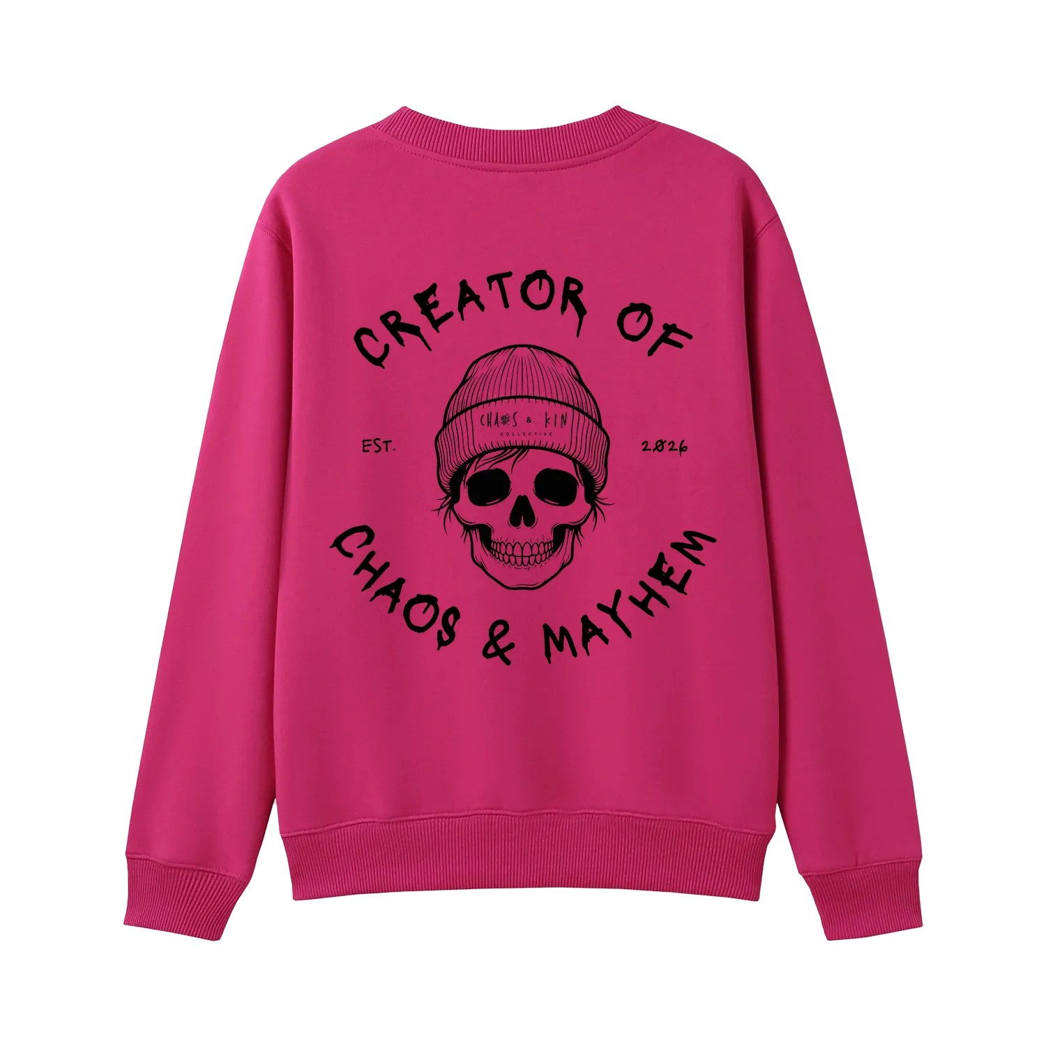 Hot Pink back flat lay