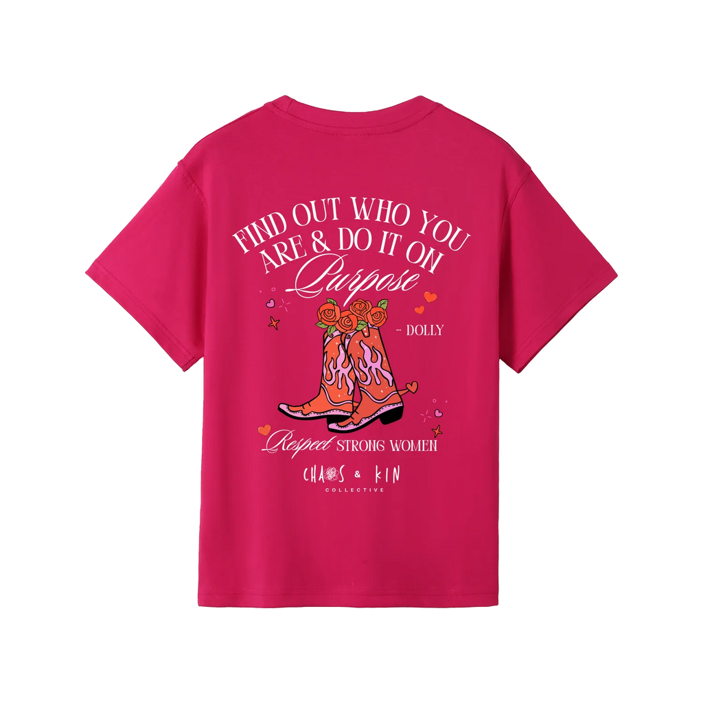 Hot Pink back flat lay