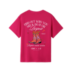Hot Pink back flat lay