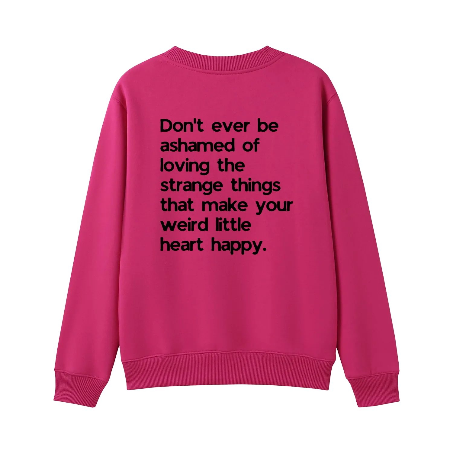Hot Pink back flat lay