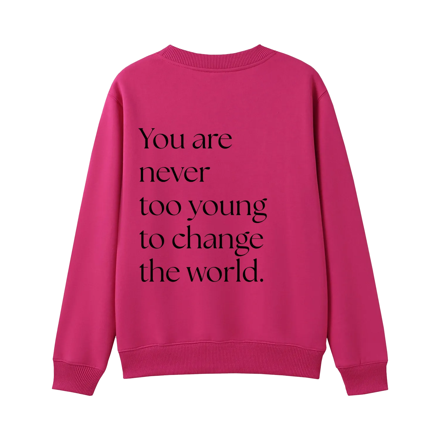 Hot Pink back flat lay