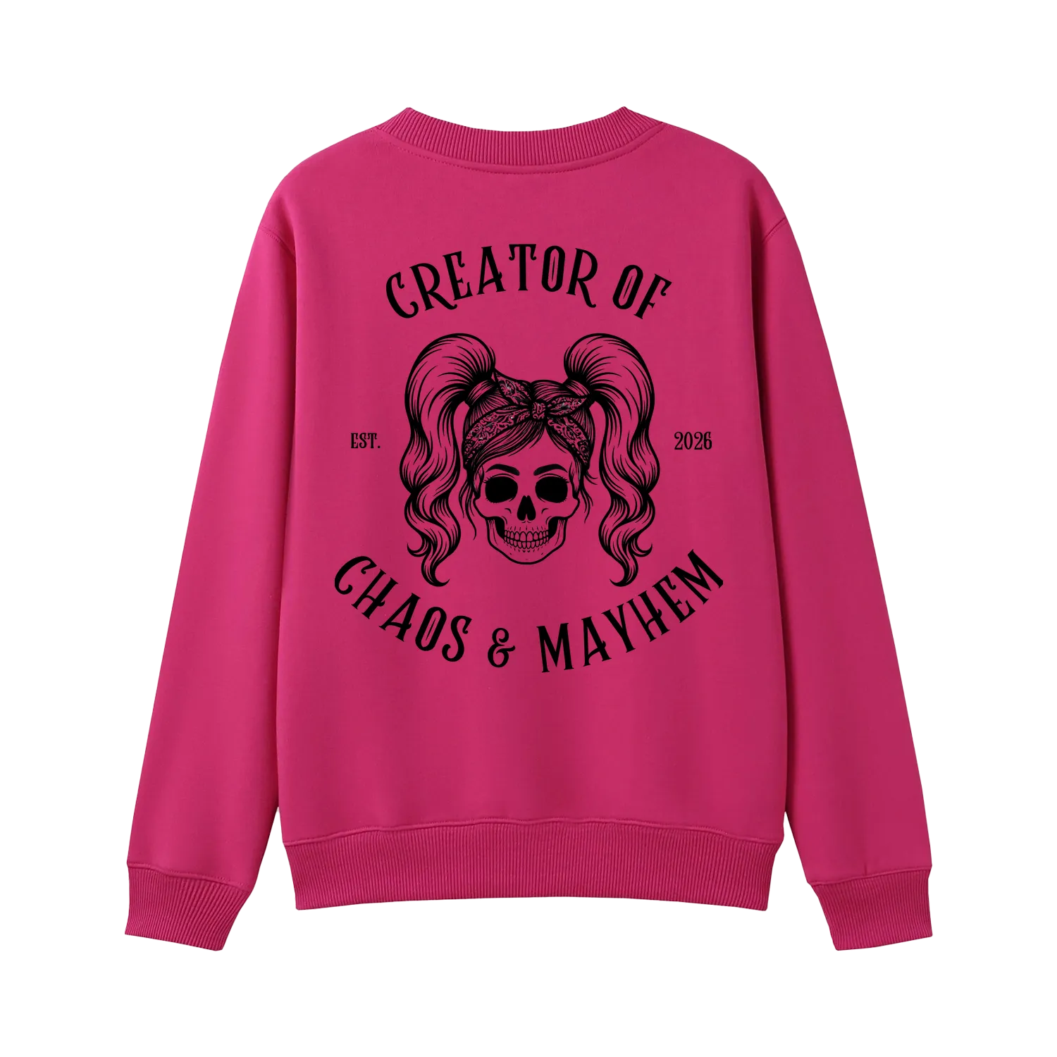 Hot Pink back flat lay