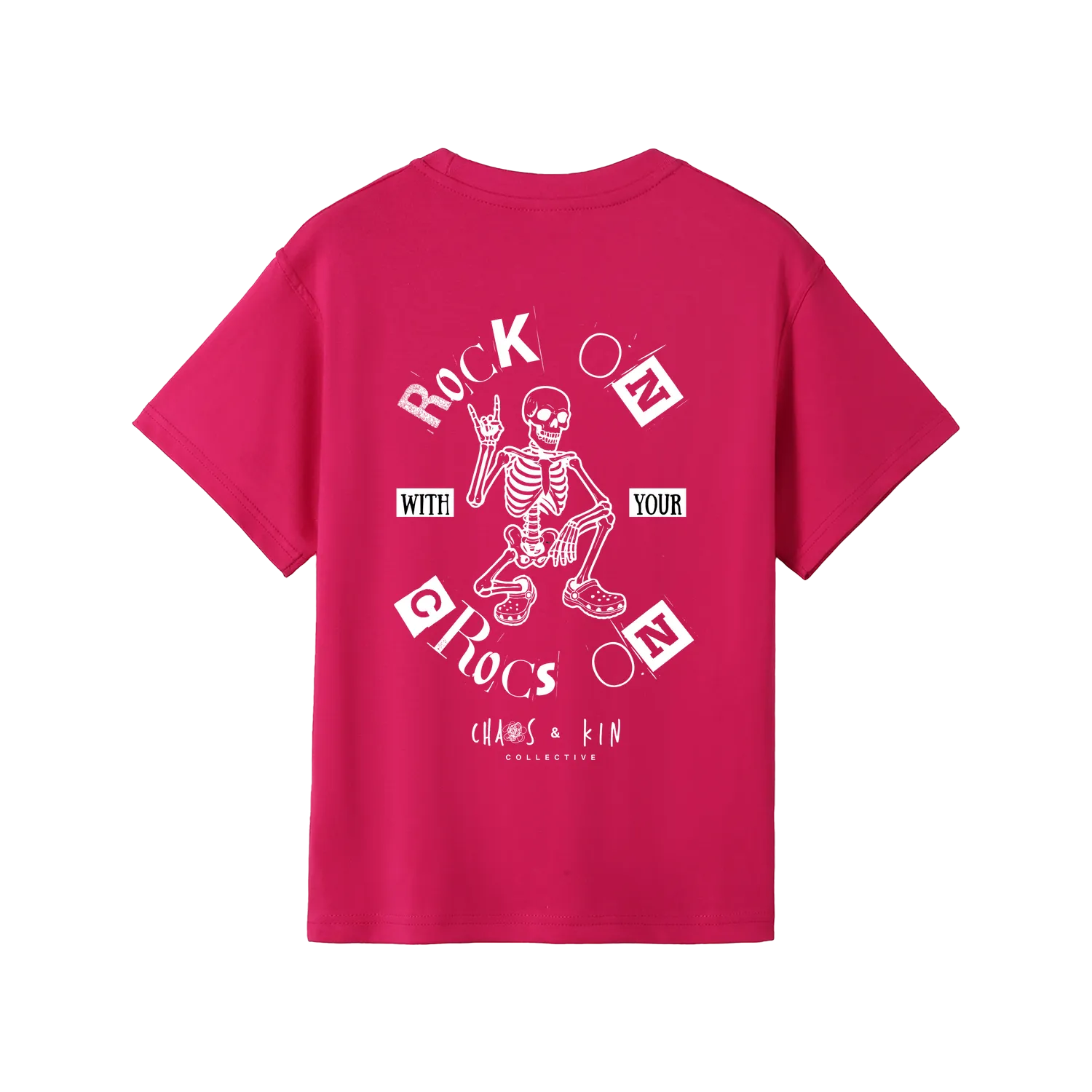 Hot Pink back flat lay