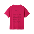 Hot Pink back flat lay