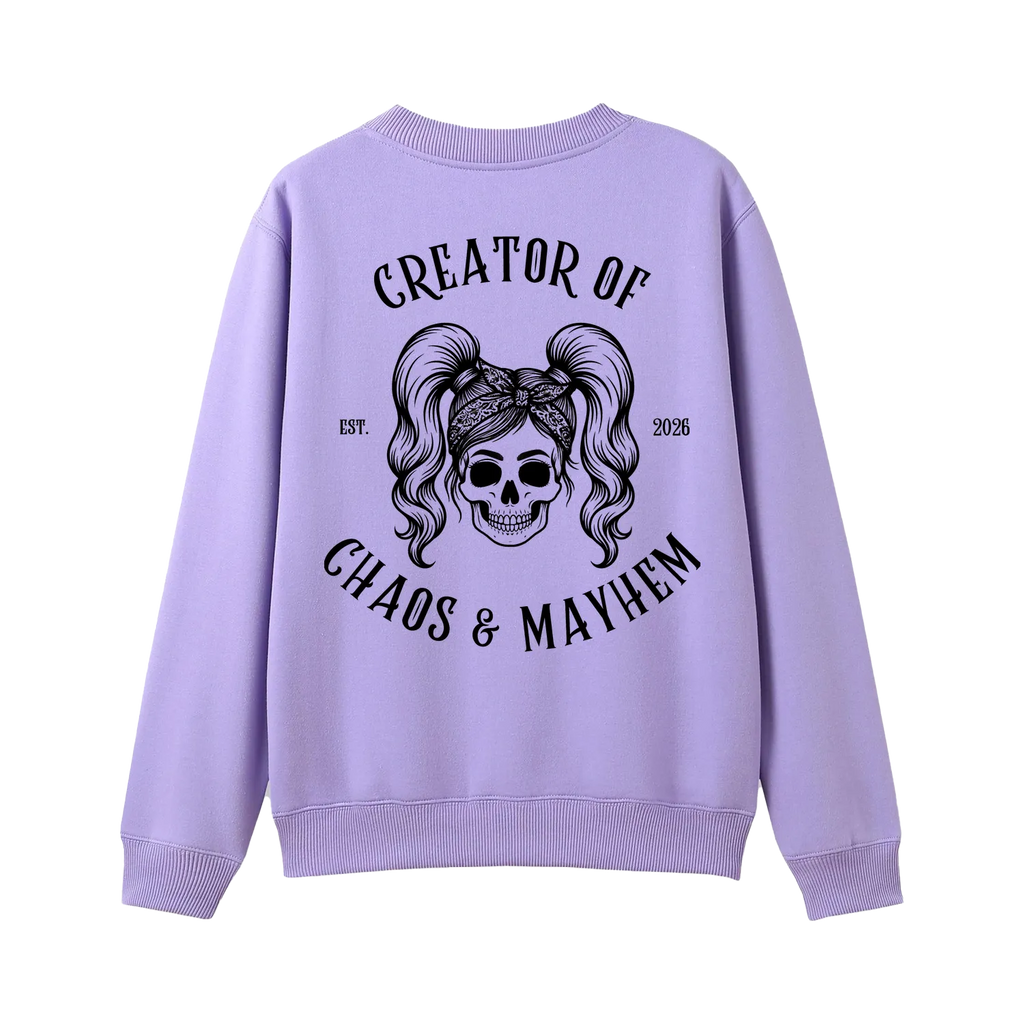 Lavender back flat lay