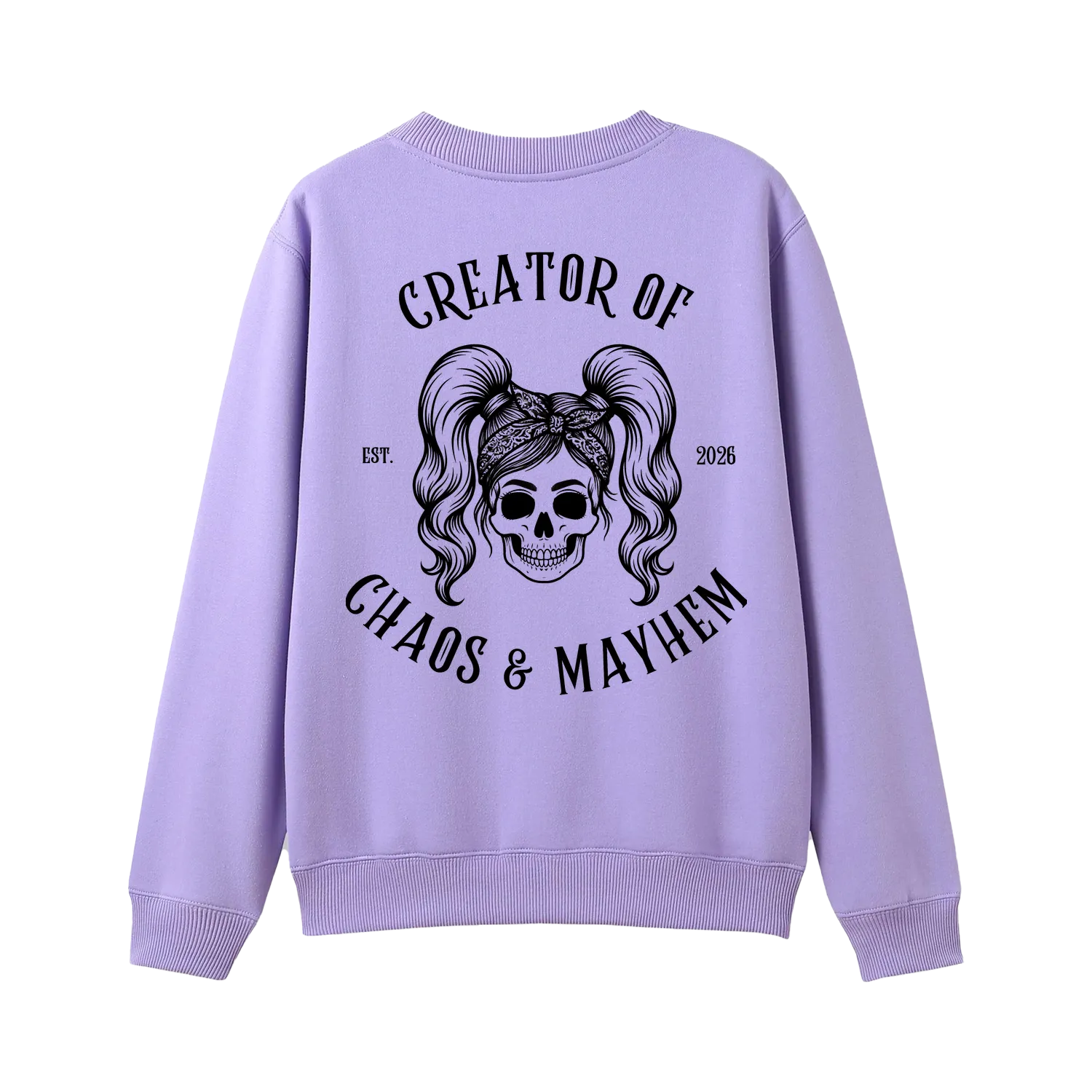 Lavender back flat lay