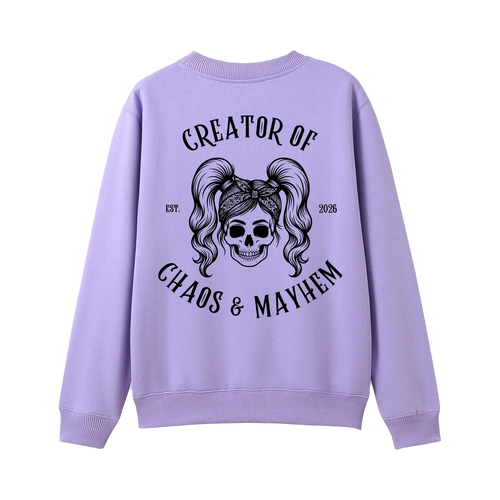Lavender back flat lay