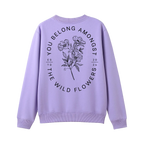 Lavender back flat lay