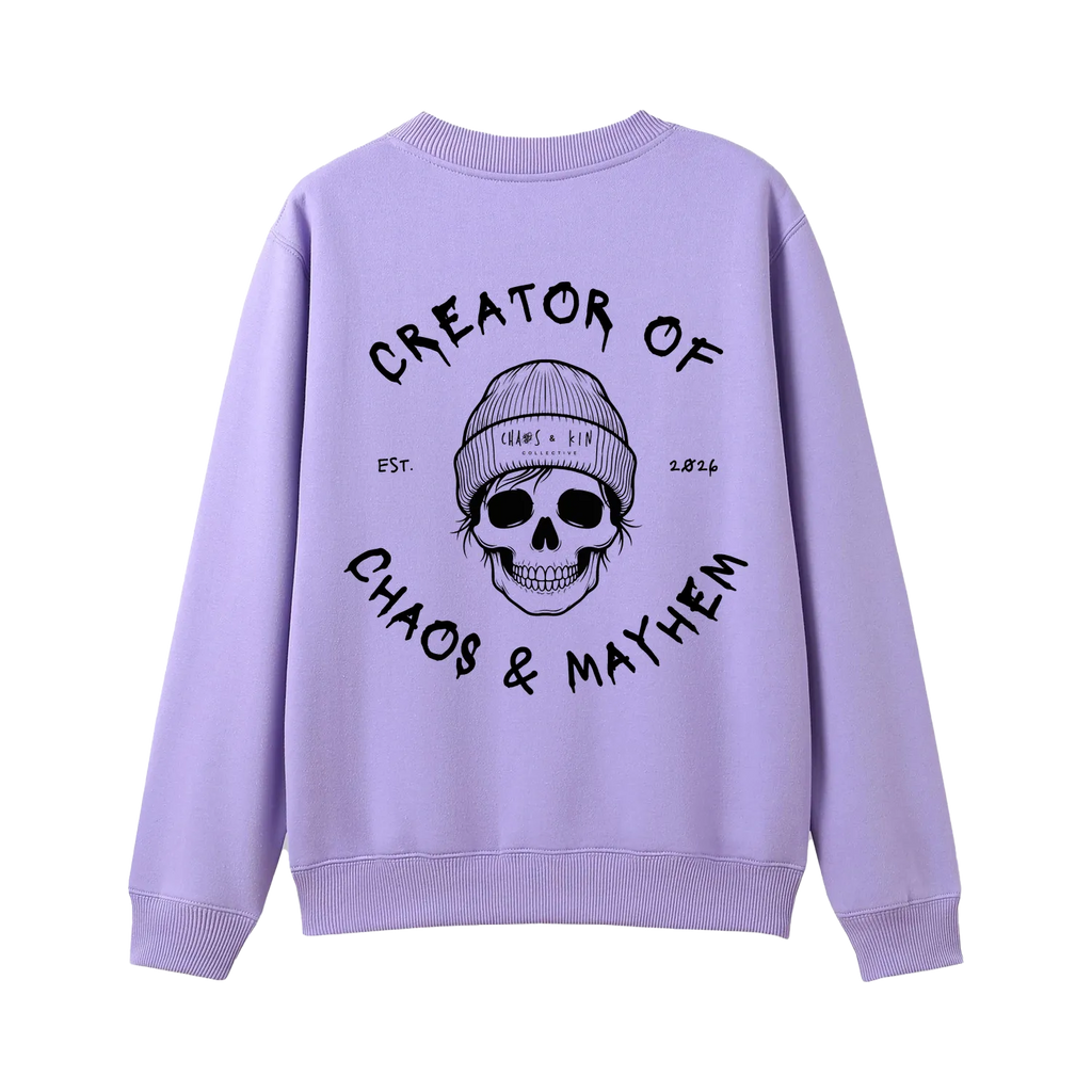 Lavender back flat lay