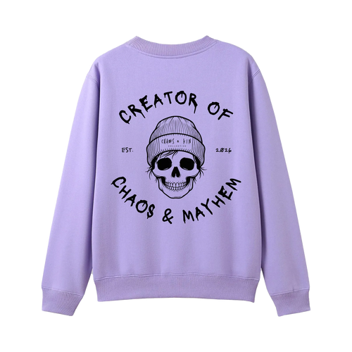 Lavender back flat lay