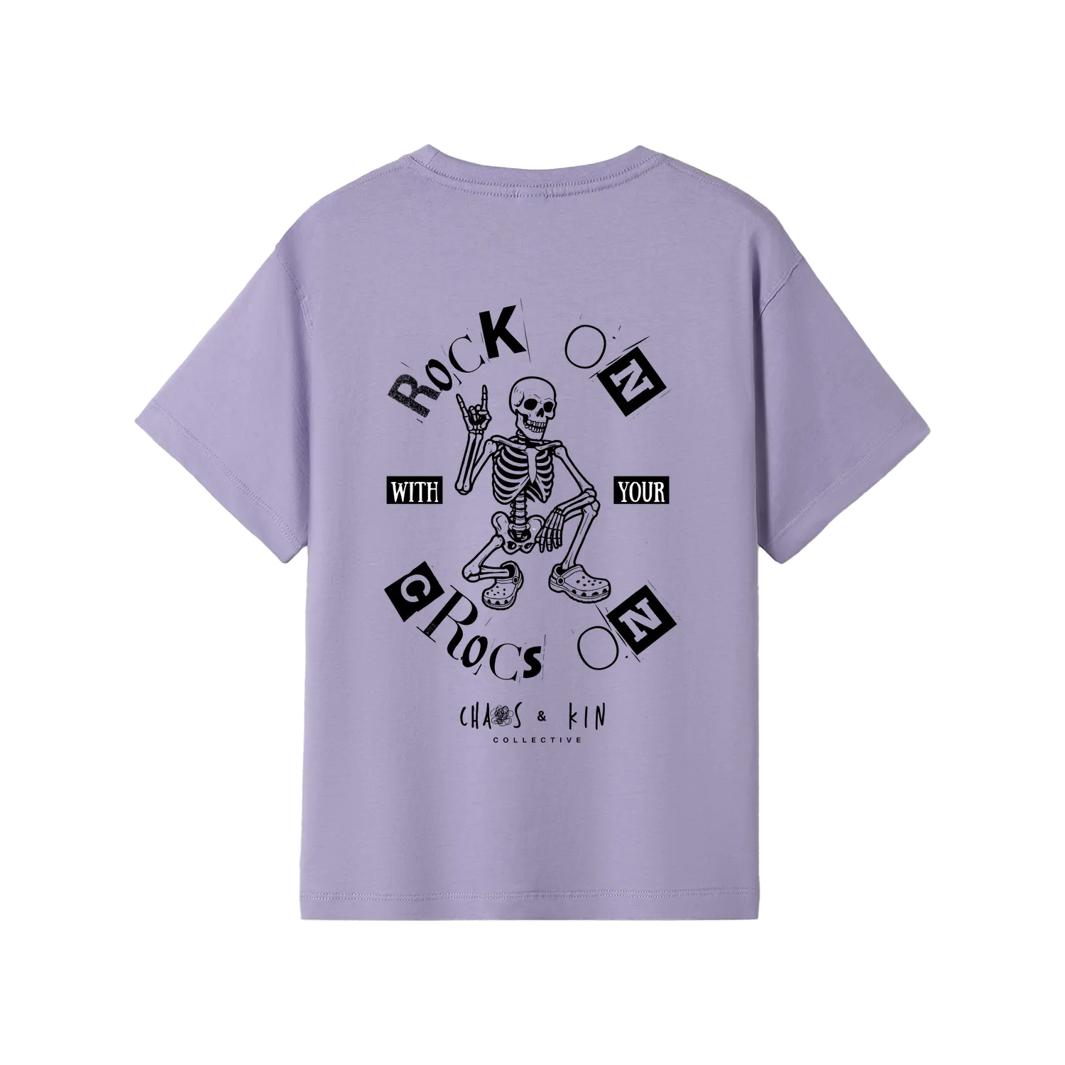 Lavender back flat lay