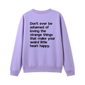 Lavender back flat lay
