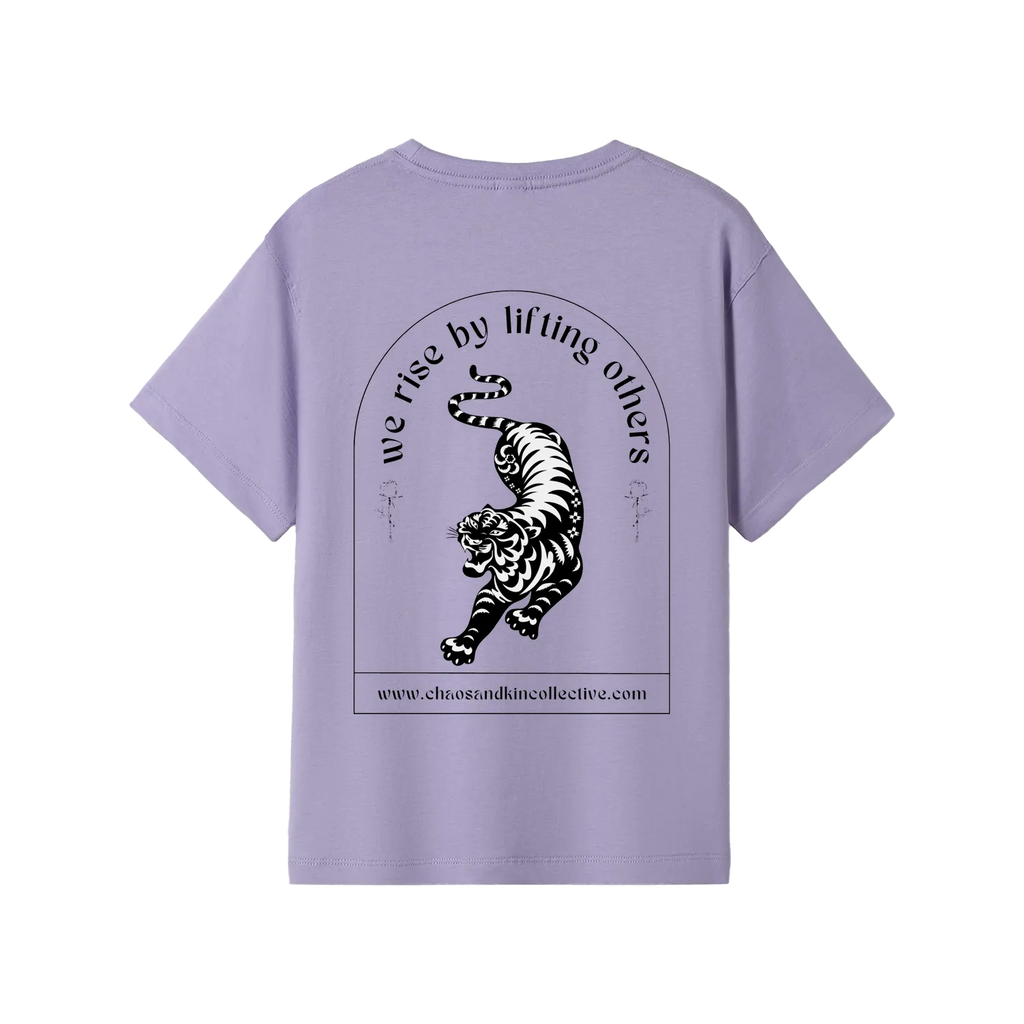 Lavender back flat lay