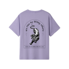 Lavender back flat lay