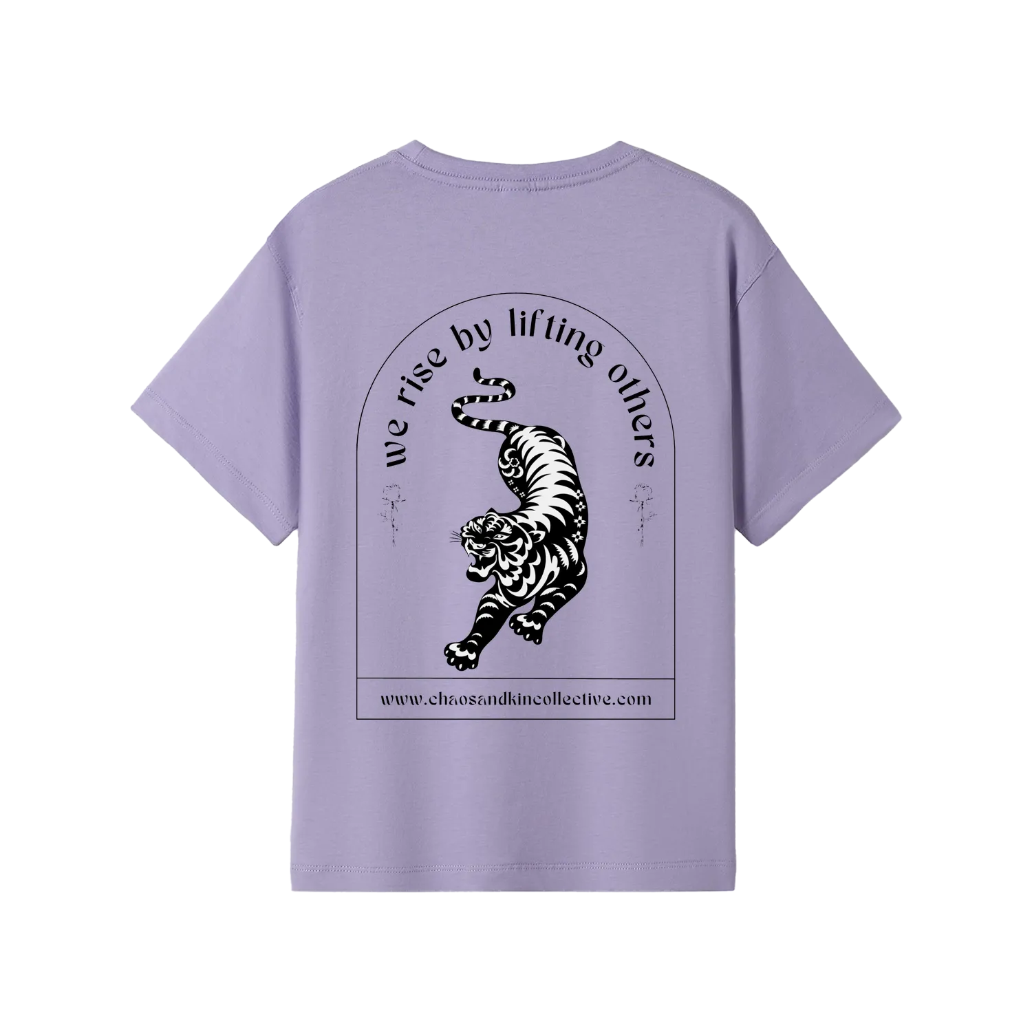 Lavender back flat lay