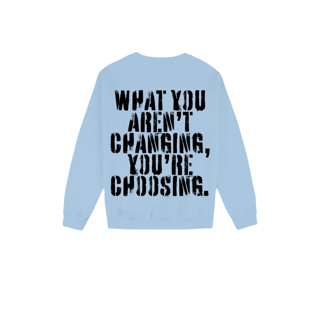 Light Blue back flat lay