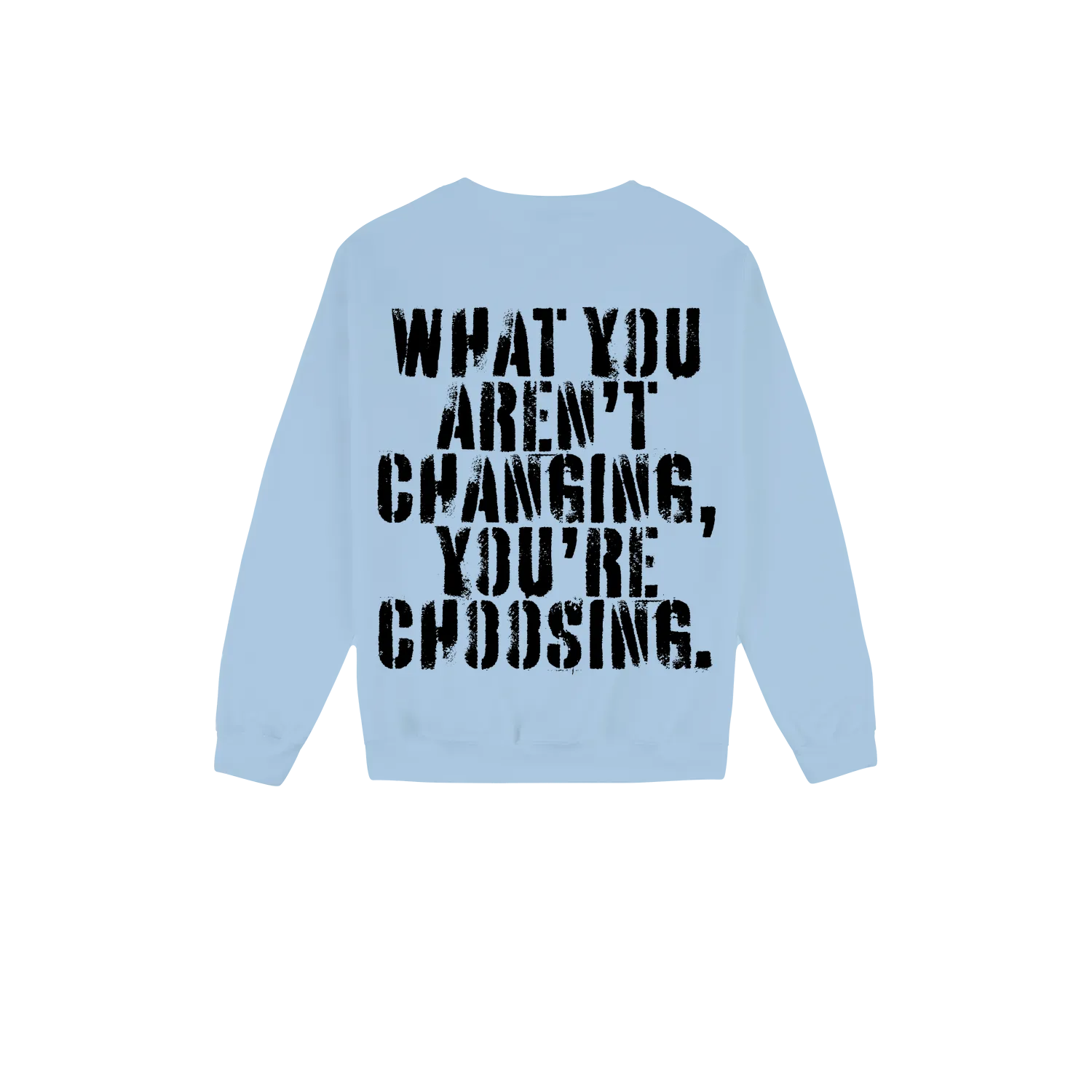 Light Blue back flat lay