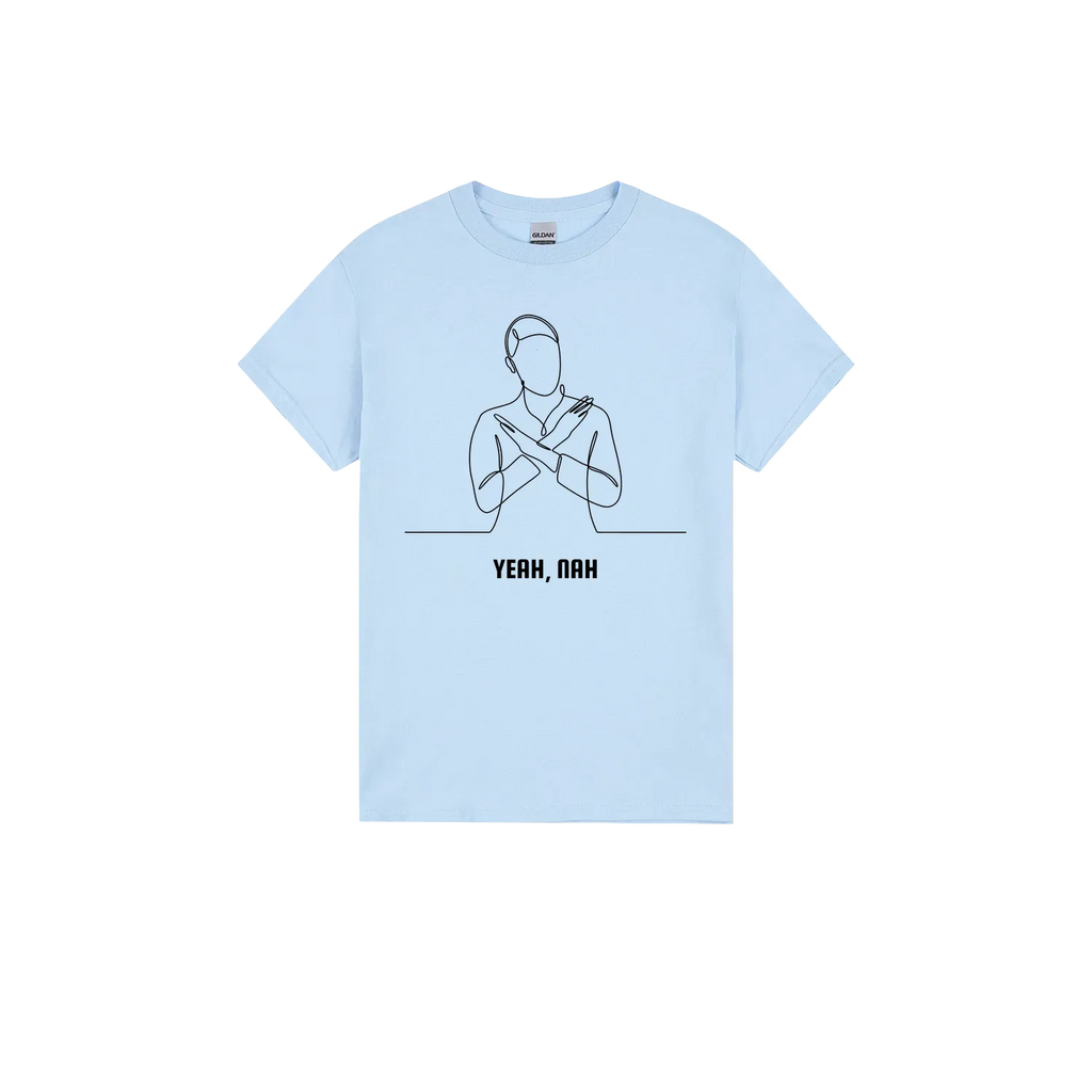 Light Blue front flat lay
