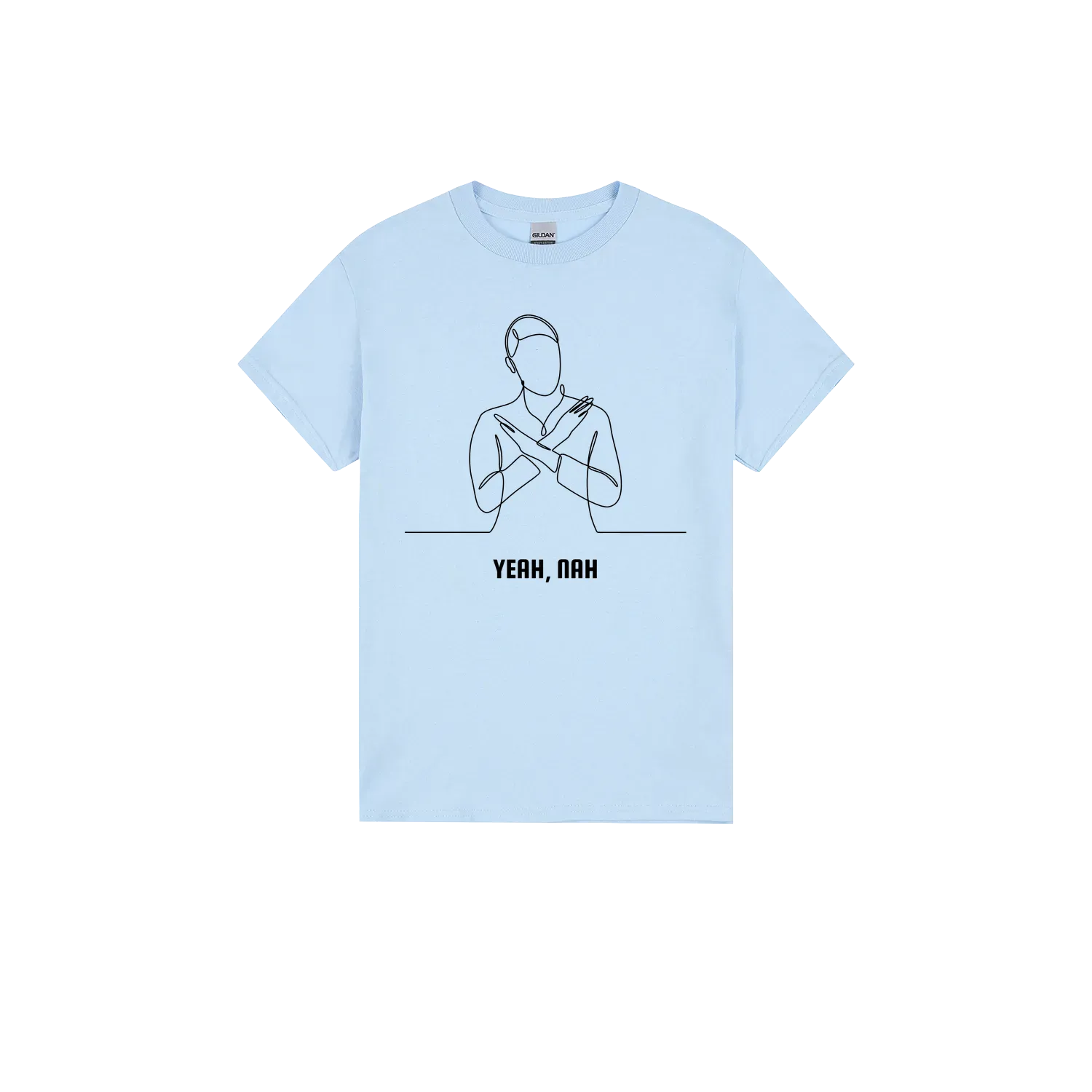 Light Blue front flat lay