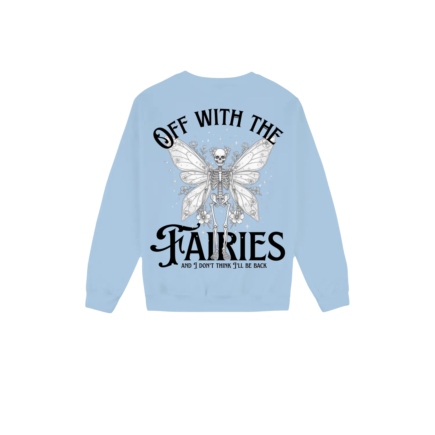 Light Blue back flat lay