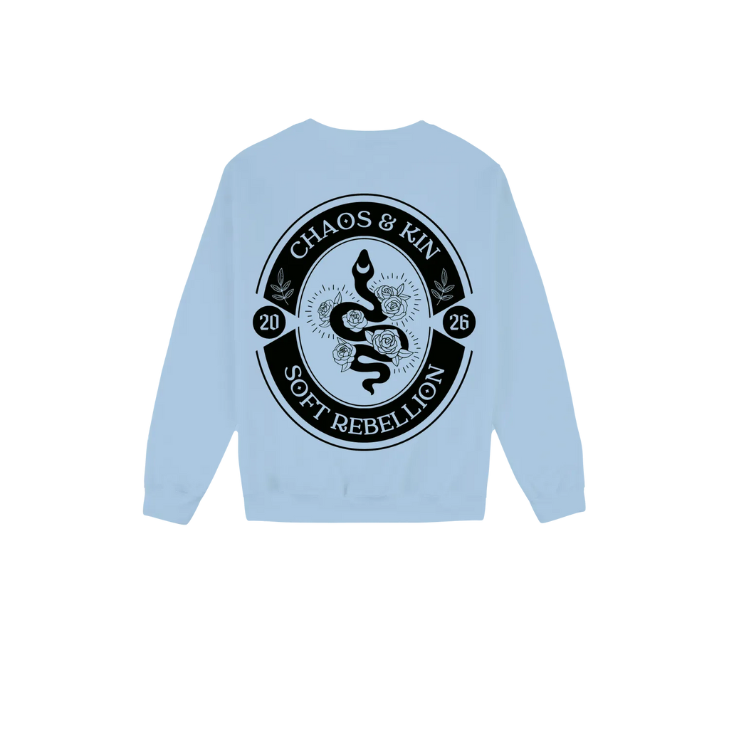 Light Blue back flat lay