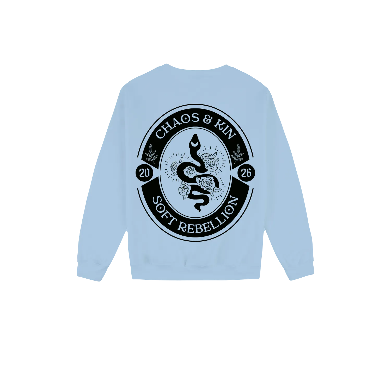 Light Blue back flat lay