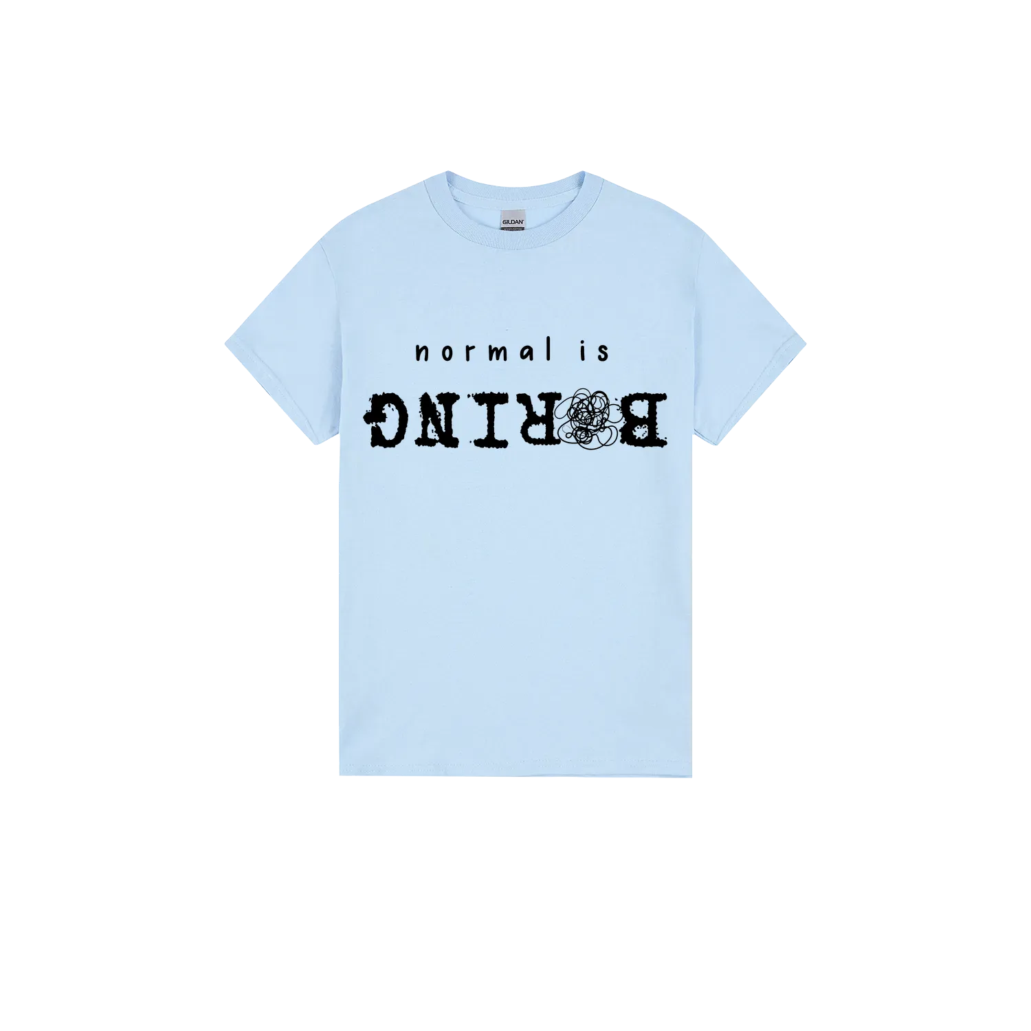 Light Blue front flat lay