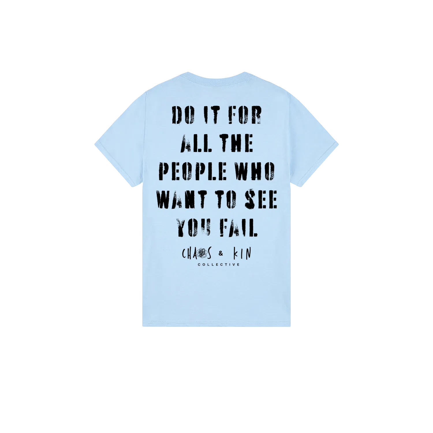 Light Blue back flat lay