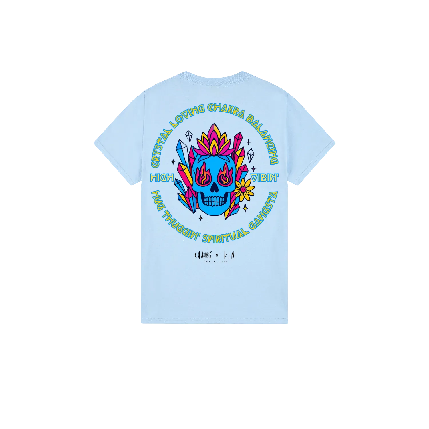 Light Blue back flat lay