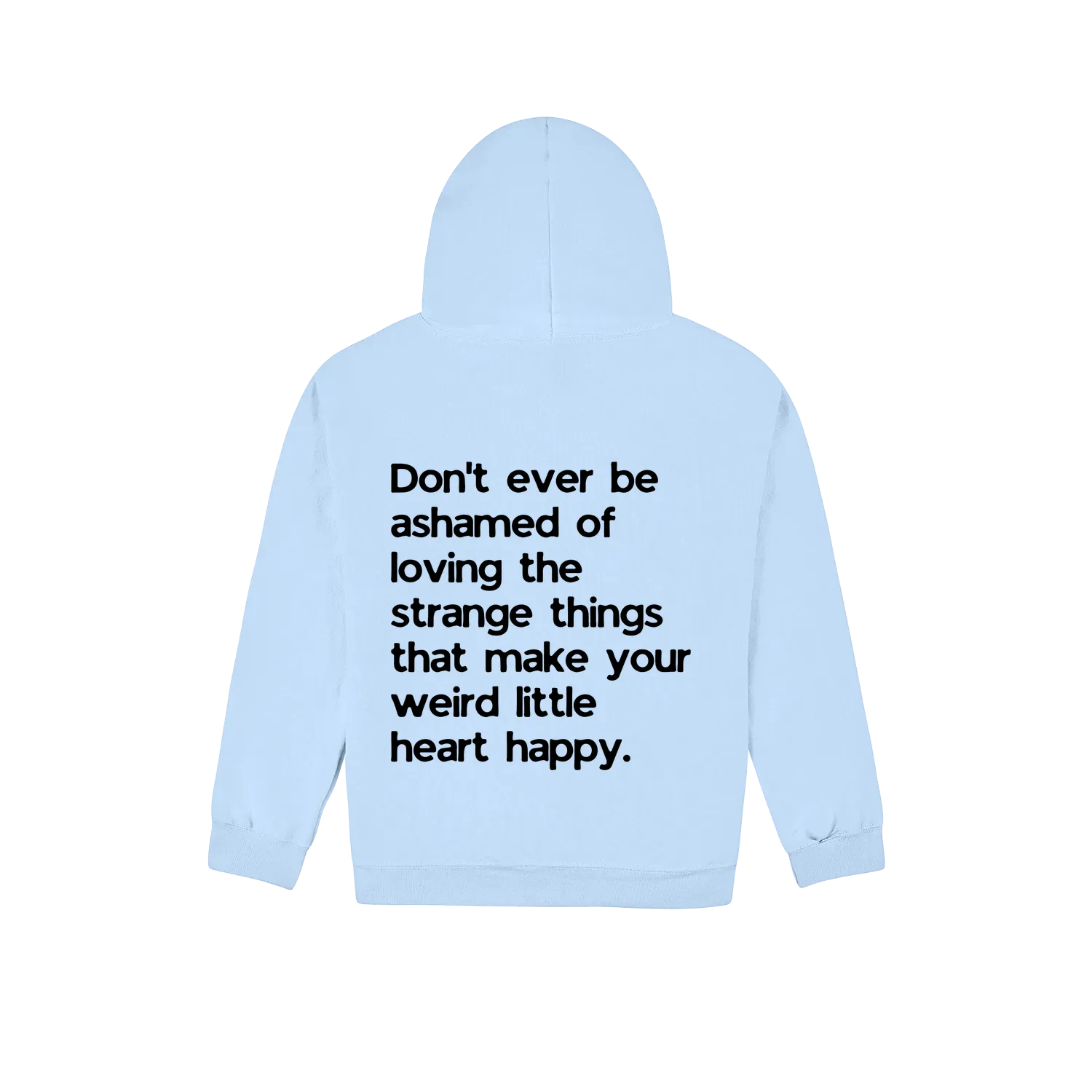 Light Blue back flat lay